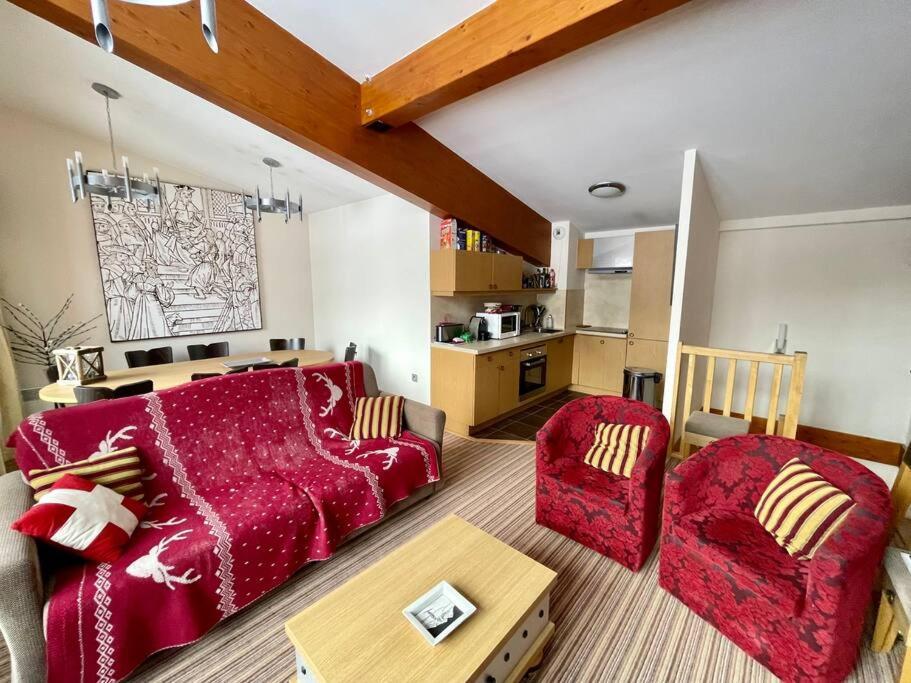 Confort Et Espace Pour Cet Appartement Duplex De 100 M2 Avec Grand Sejour Expose Sud Avec Cheminee, 4 Chambres , Acces Direct Aux Pistes De Ski Et Au Golf Dans La Residence Edenarc Avec Piscine, Jacuzzi Et Spa Bourg-Saint-Maurice Dış mekan fotoğraf