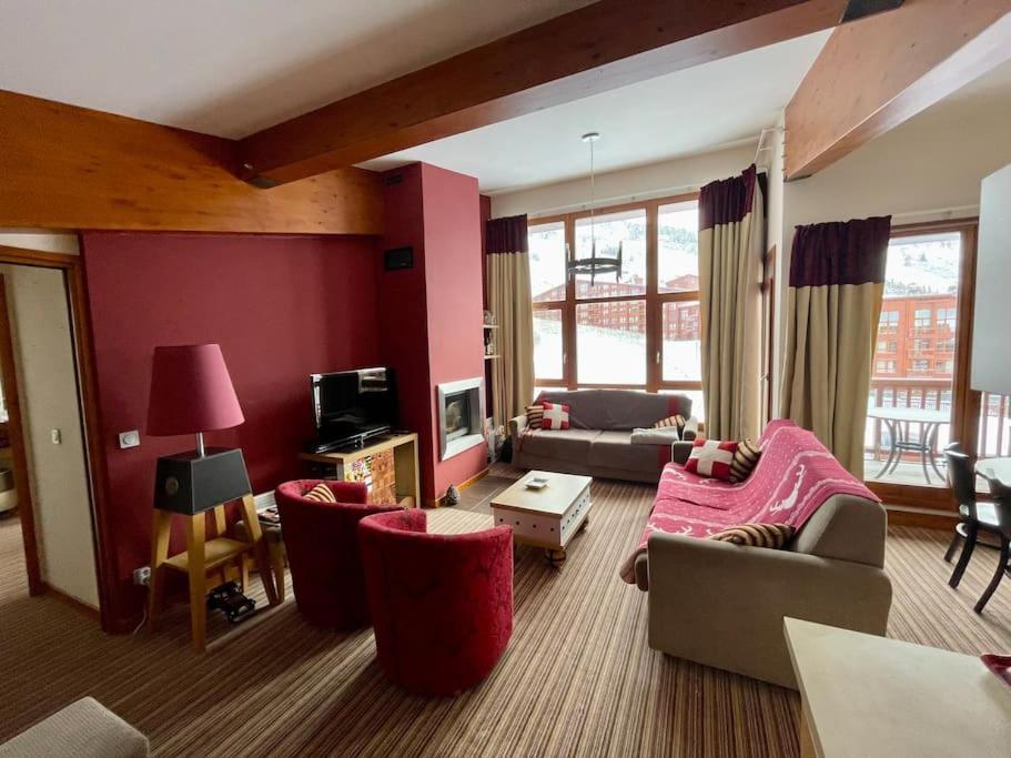 Confort Et Espace Pour Cet Appartement Duplex De 100 M2 Avec Grand Sejour Expose Sud Avec Cheminee, 4 Chambres , Acces Direct Aux Pistes De Ski Et Au Golf Dans La Residence Edenarc Avec Piscine, Jacuzzi Et Spa Bourg-Saint-Maurice Dış mekan fotoğraf