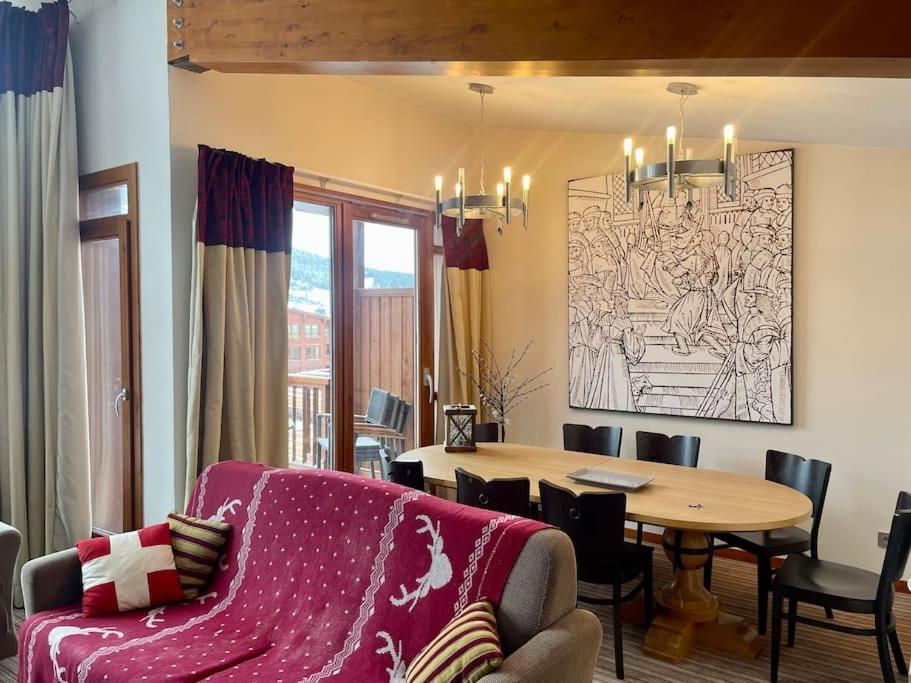 Confort Et Espace Pour Cet Appartement Duplex De 100 M2 Avec Grand Sejour Expose Sud Avec Cheminee, 4 Chambres , Acces Direct Aux Pistes De Ski Et Au Golf Dans La Residence Edenarc Avec Piscine, Jacuzzi Et Spa Bourg-Saint-Maurice Dış mekan fotoğraf